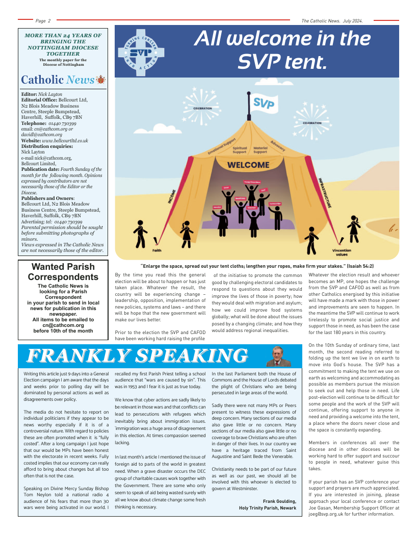 Jul 2024 edition of the Nottingham Catholic News