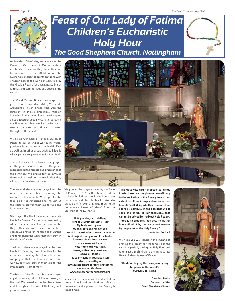 Jul 2024 edition of the Nottingham Catholic News