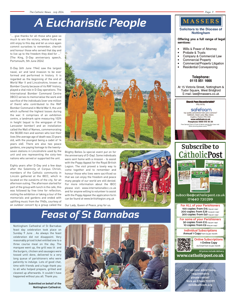 Jul 2024 edition of the Nottingham Catholic News