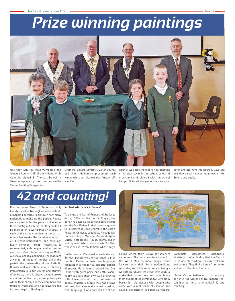 Aug 2024 edition of the Nottingham Catholic News