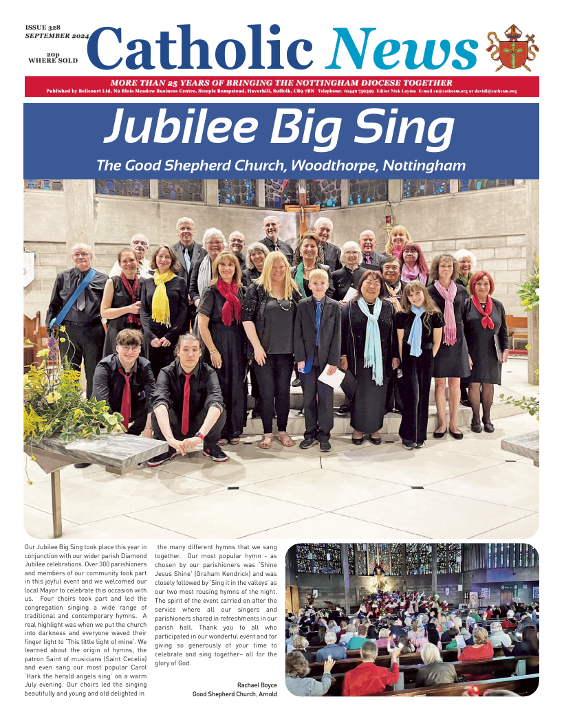 Sept 2024 edition of the Nottingham Catholic News