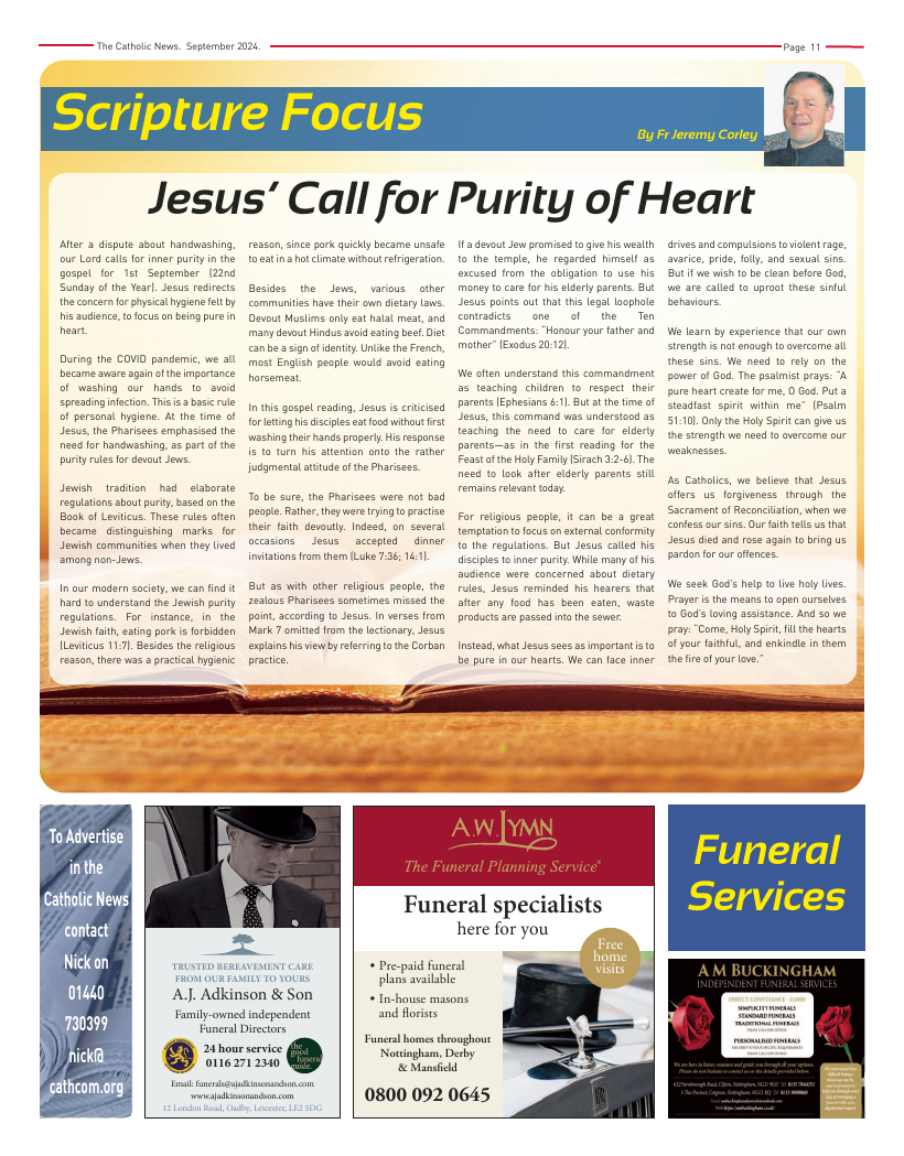 Sept 2024 edition of the Nottingham Catholic News