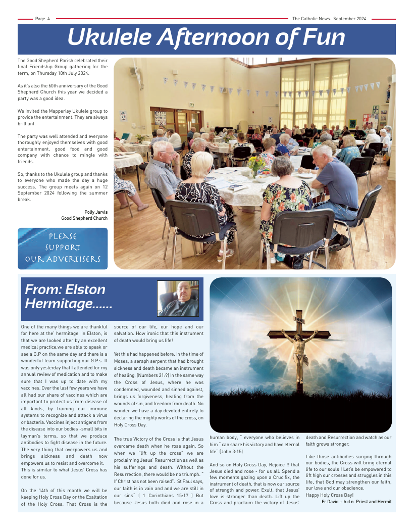 Sept 2024 edition of the Nottingham Catholic News