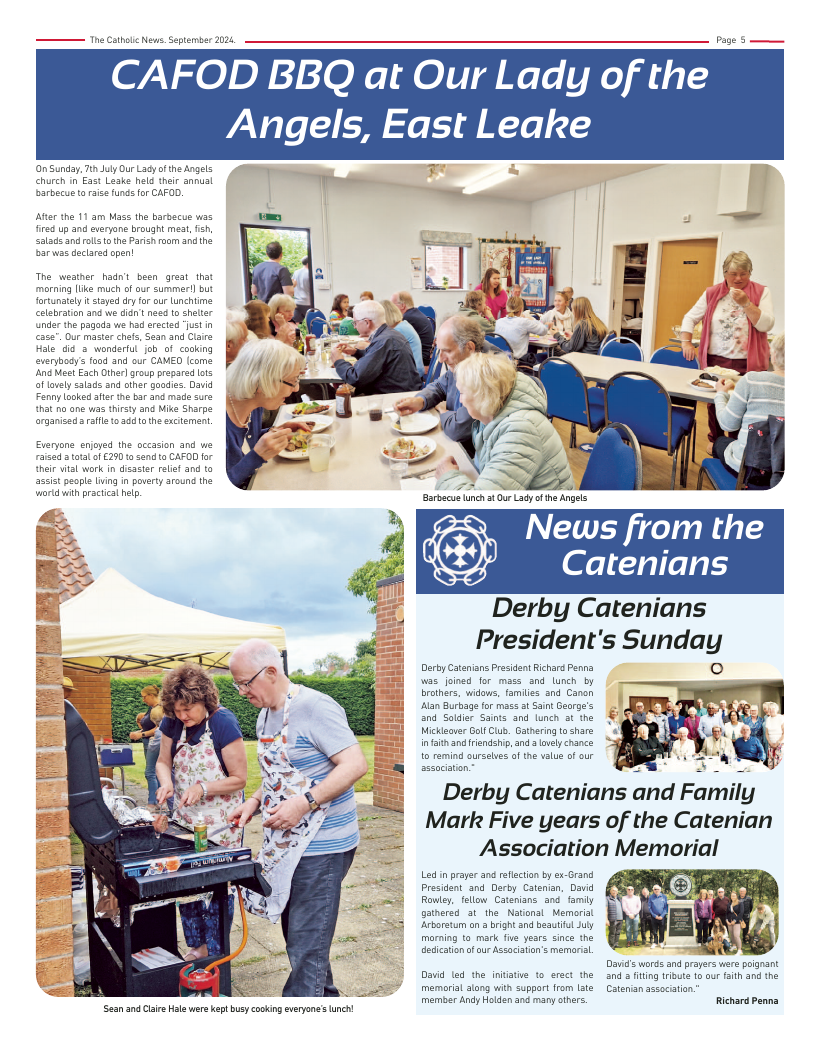 Sept 2024 edition of the Nottingham Catholic News