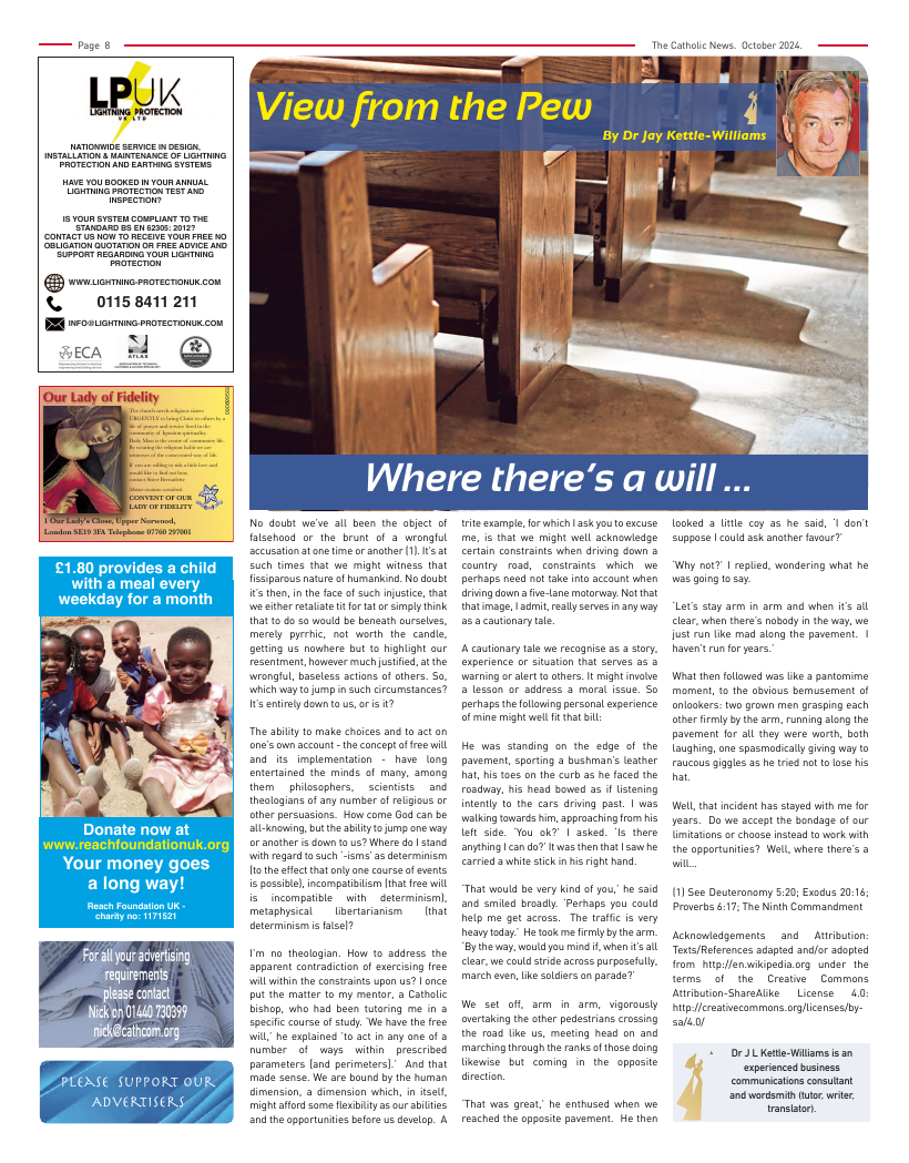 Oct 2024 edition of the Nottingham Catholic News