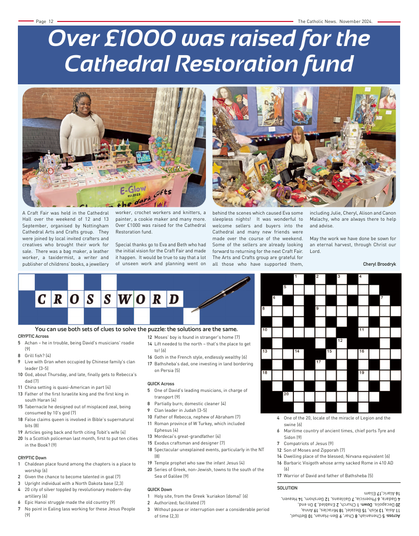 Nov 2024 edition of the Nottingham Catholic News